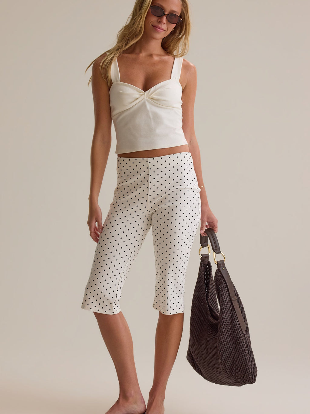 Verona Polka Dot Capri Pant