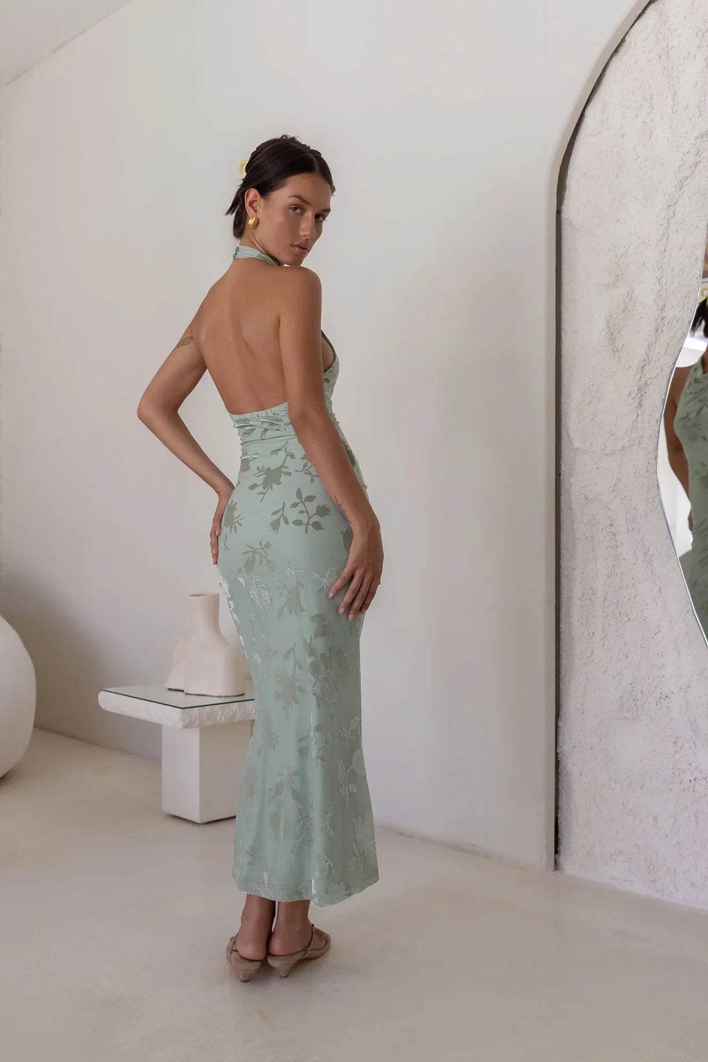 Tropic Whisper Maxi Dress Sage