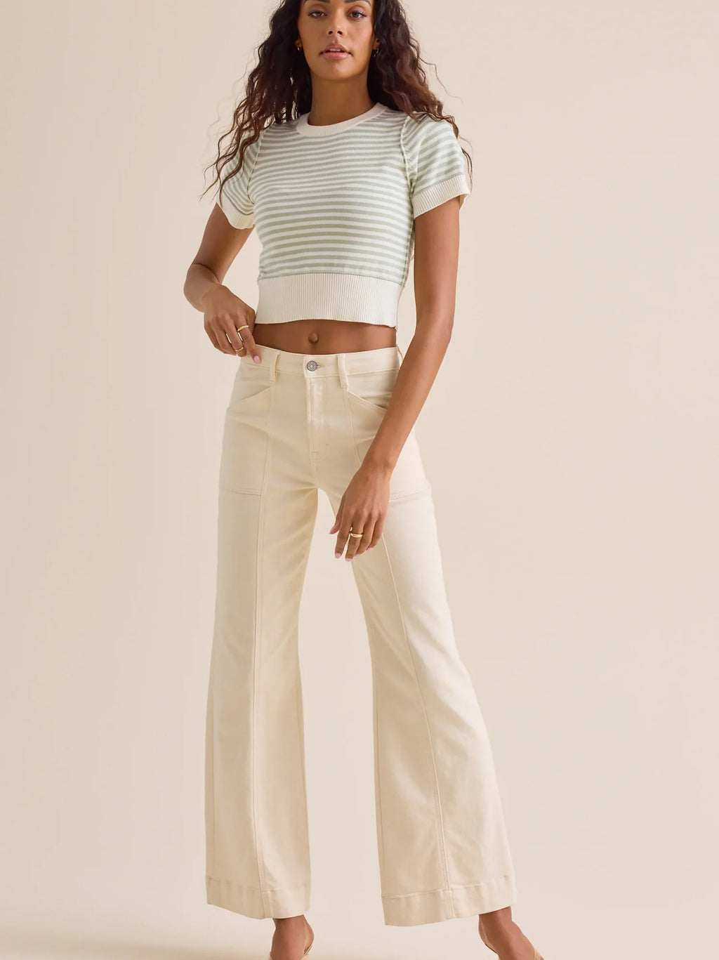 Aliyah Striped Knit Top