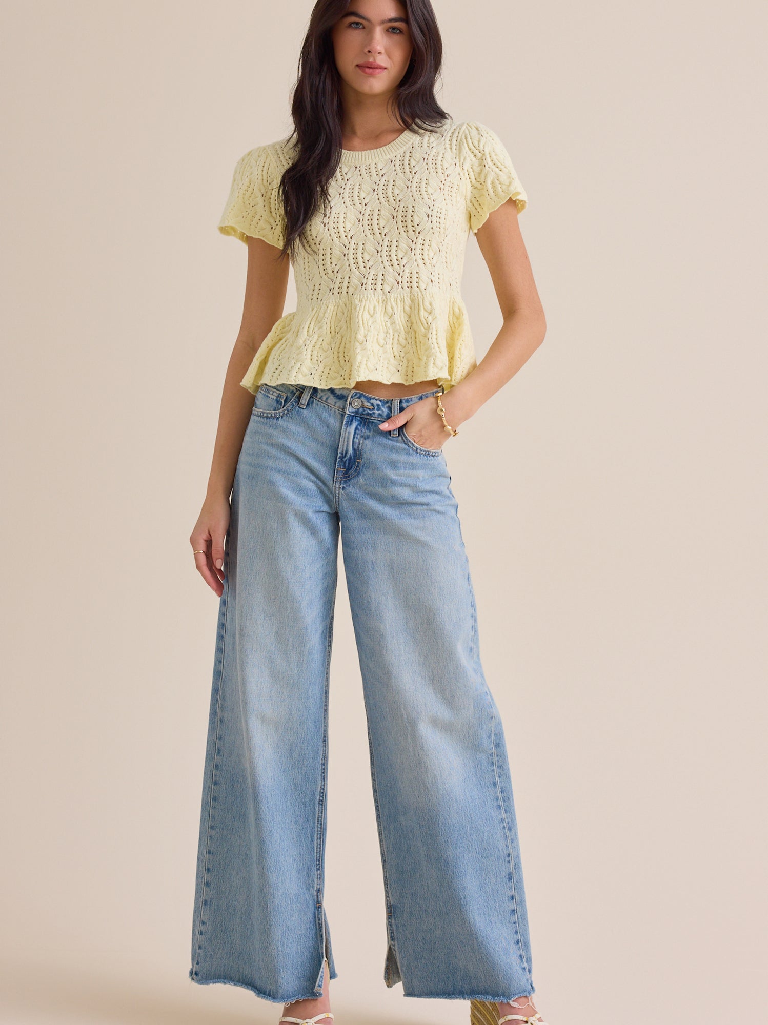 Lexie Pointelle Top