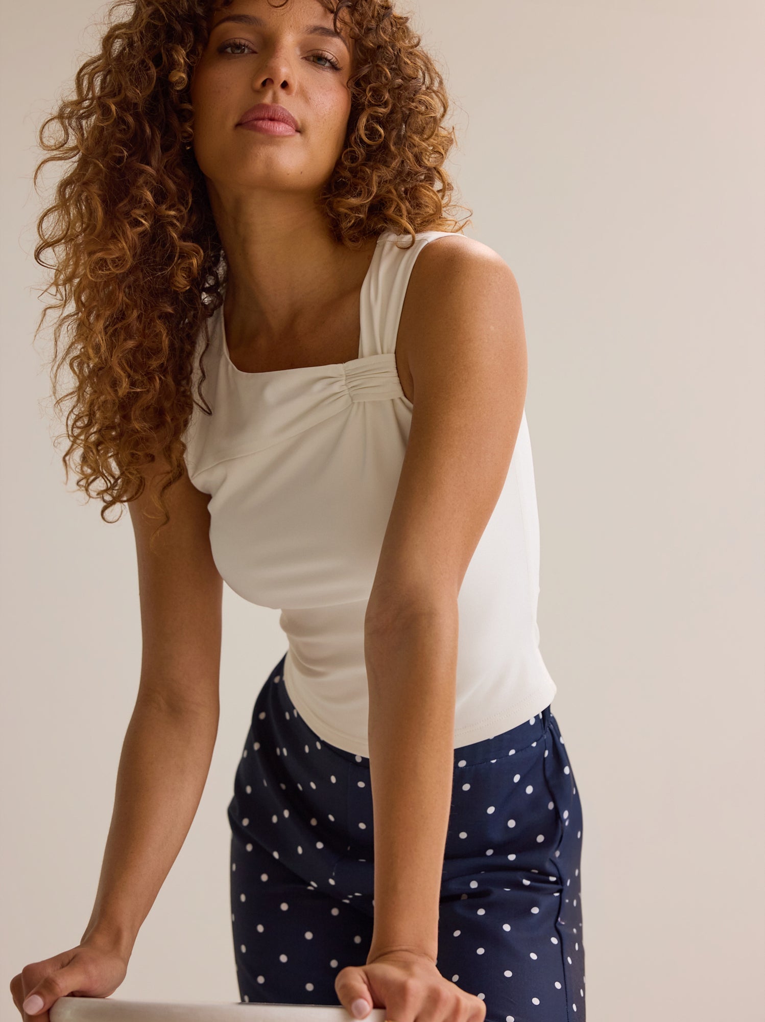 Bree Knot Shoulder Tank