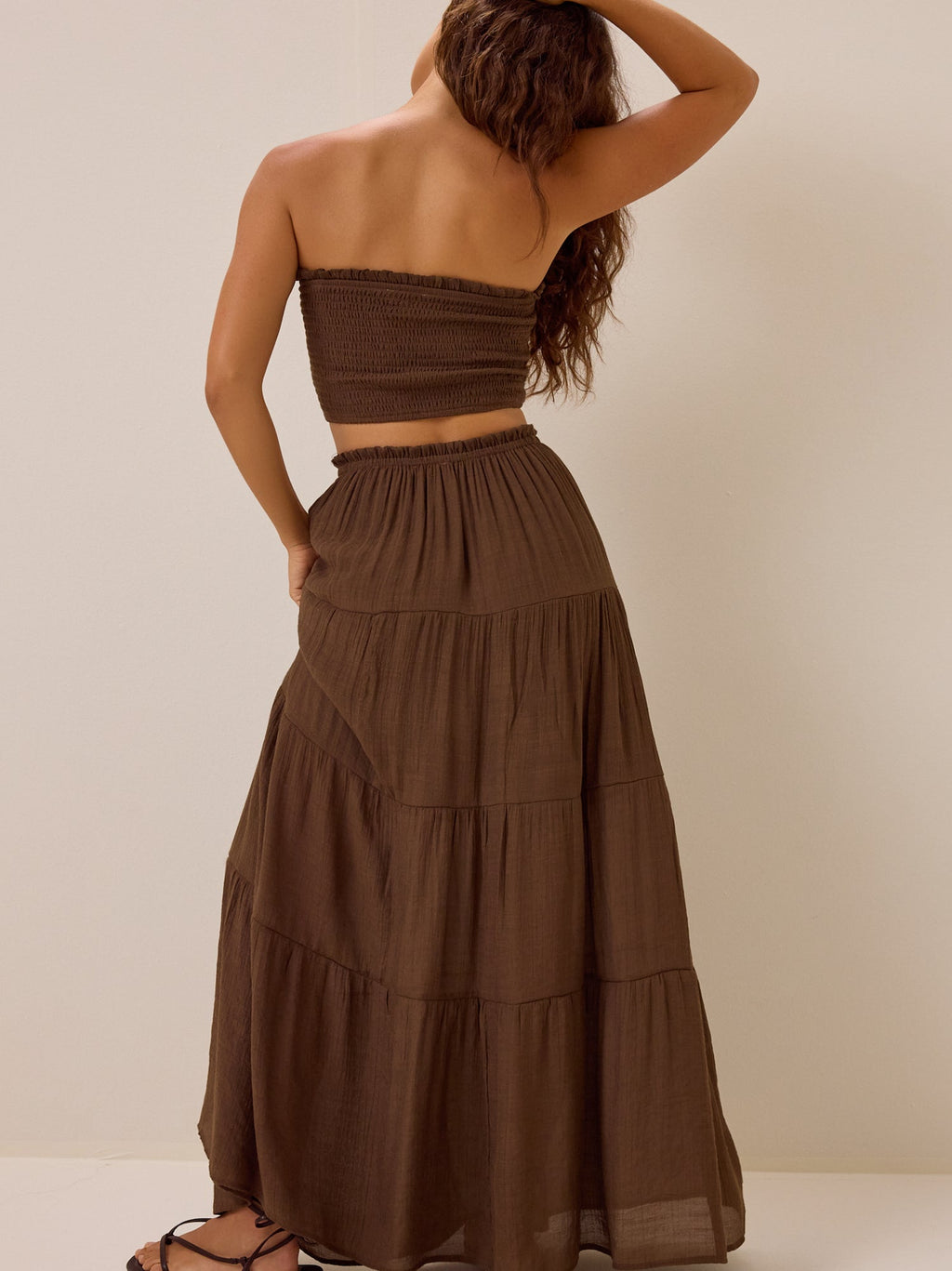 Tate Tiered Flowy Maxi Skirt