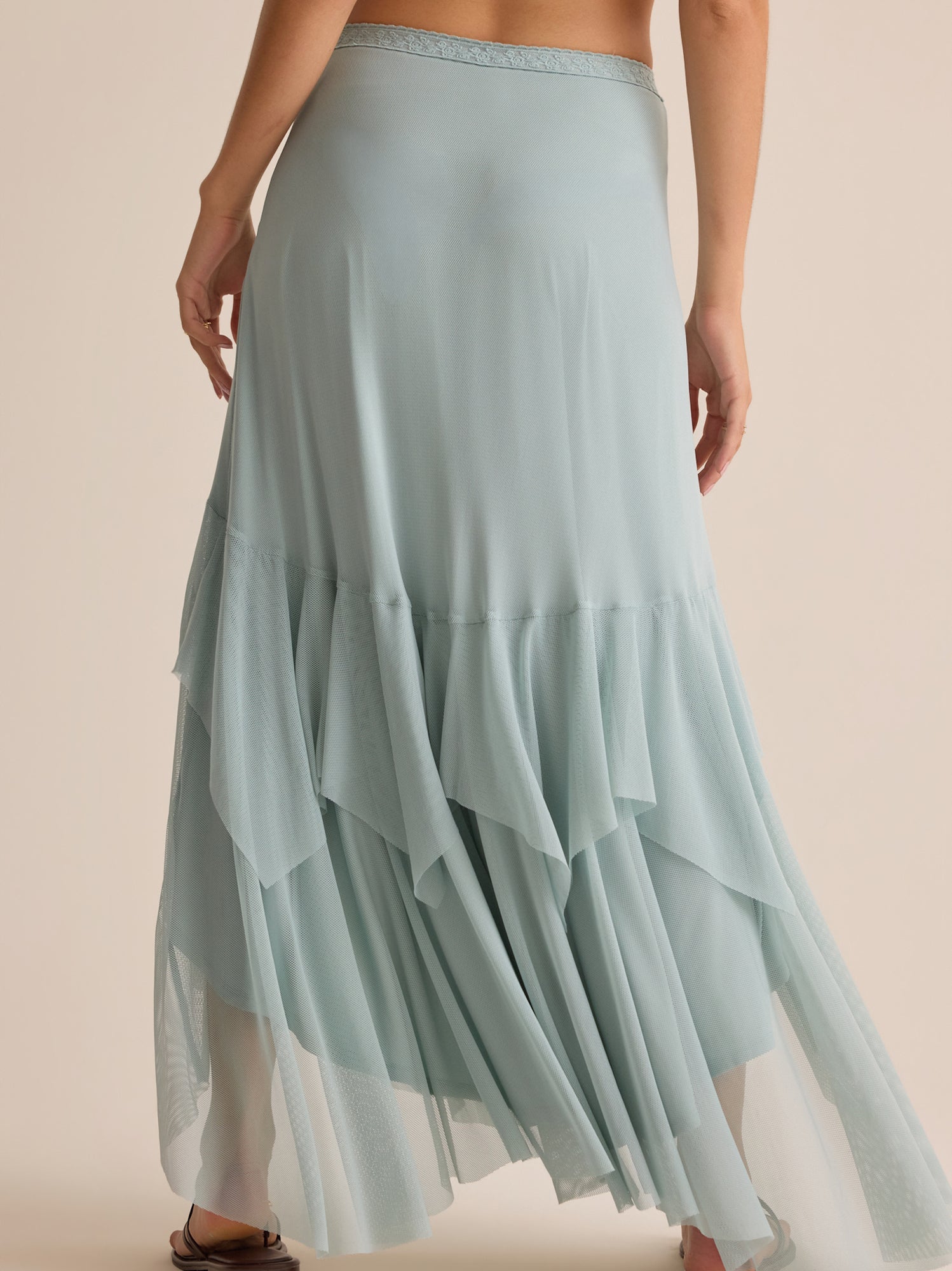 Carlin Ruffle Maxi Skirt