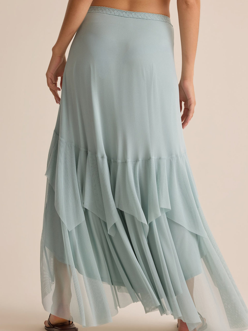 Carlin Ruffle Maxi Skirt