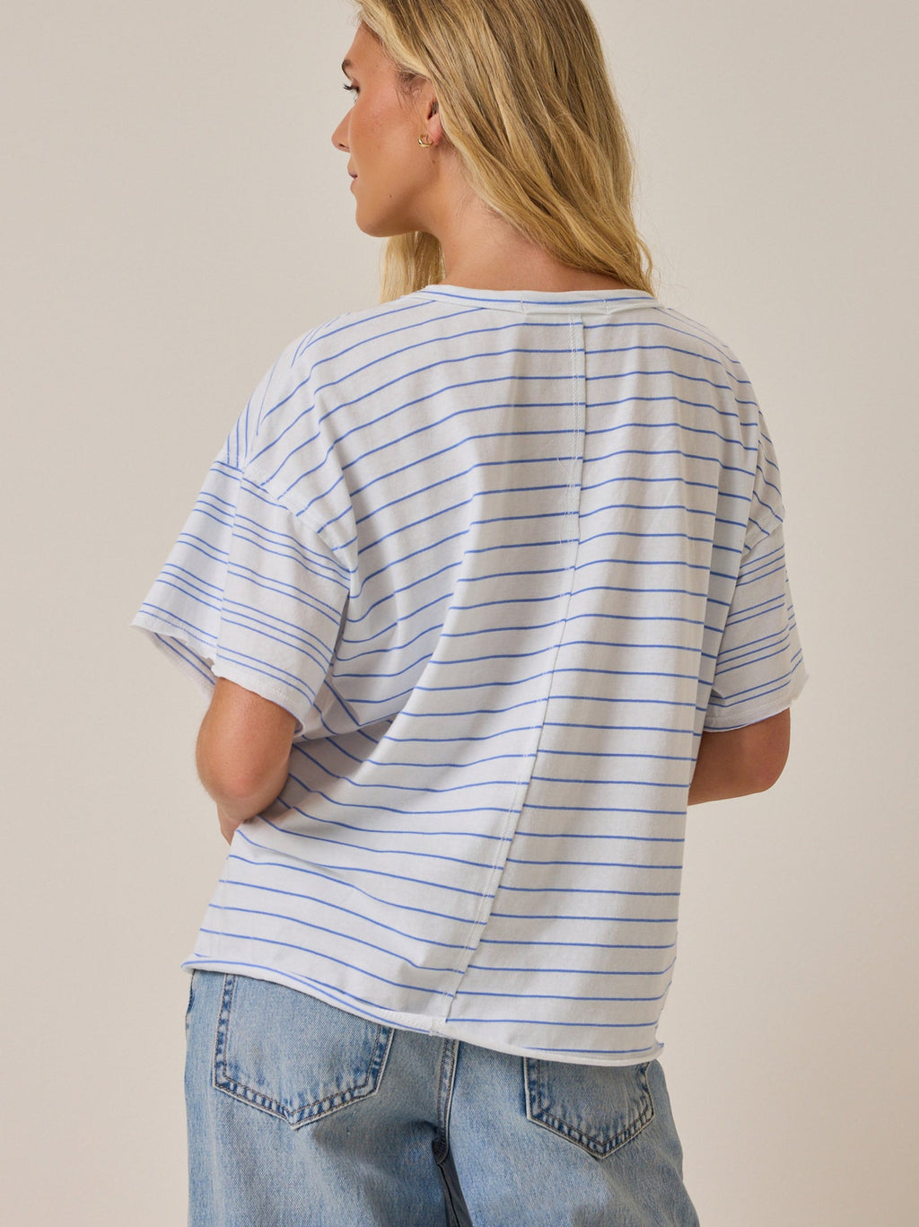 Foster Stripe Crew Tee