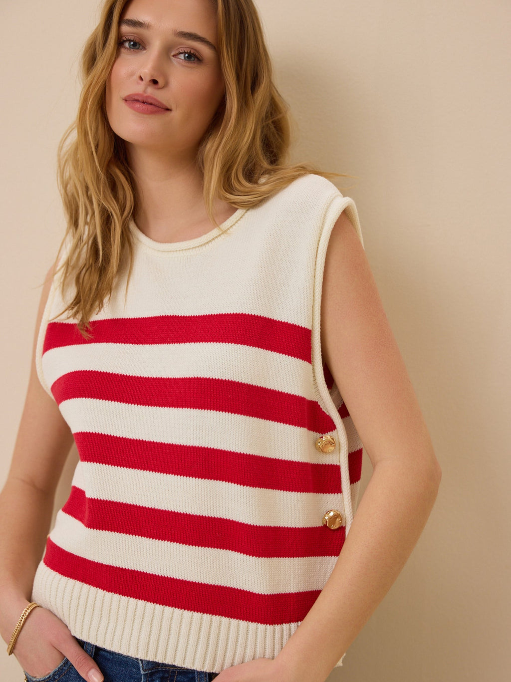 Charlotte Striped Vest