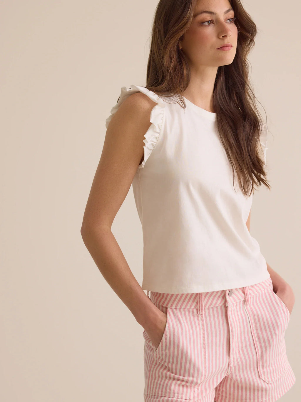 Elaine Ruffle Top