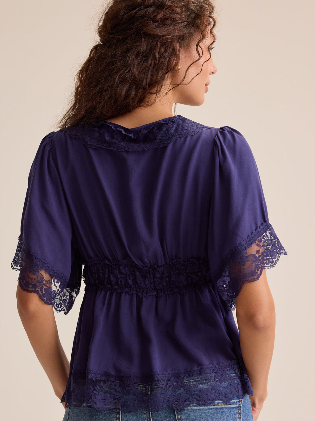 Evanelle Lace Babydoll Top