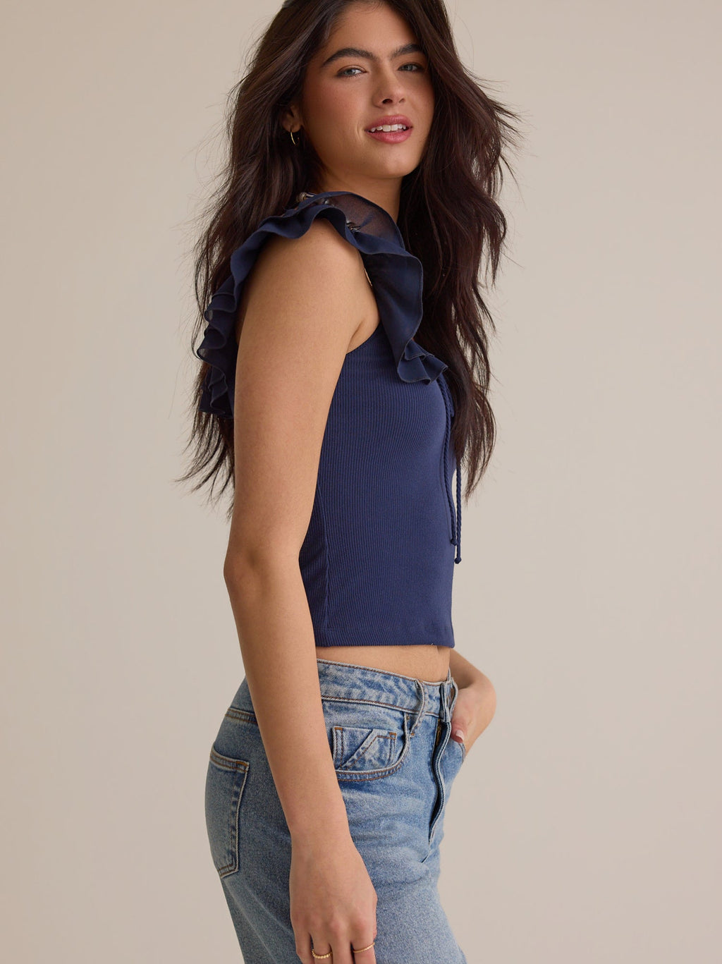 Josie Flutter Sleeve Tank