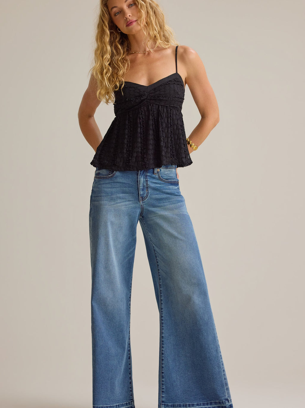 Reeve Lace Ruffle Tank