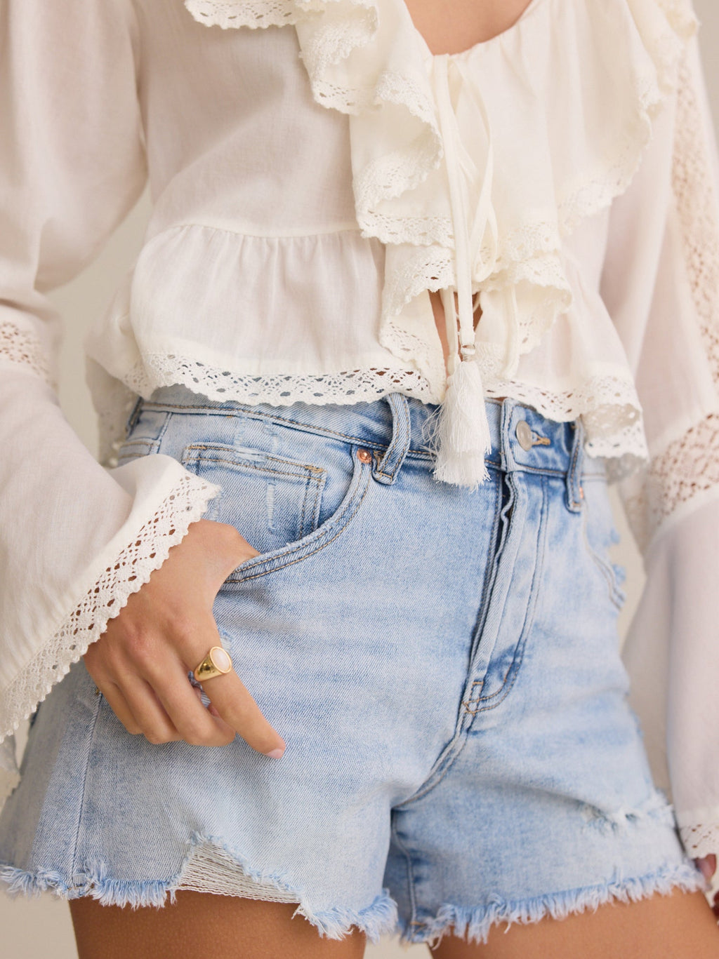 Anya Fayed Denim Short