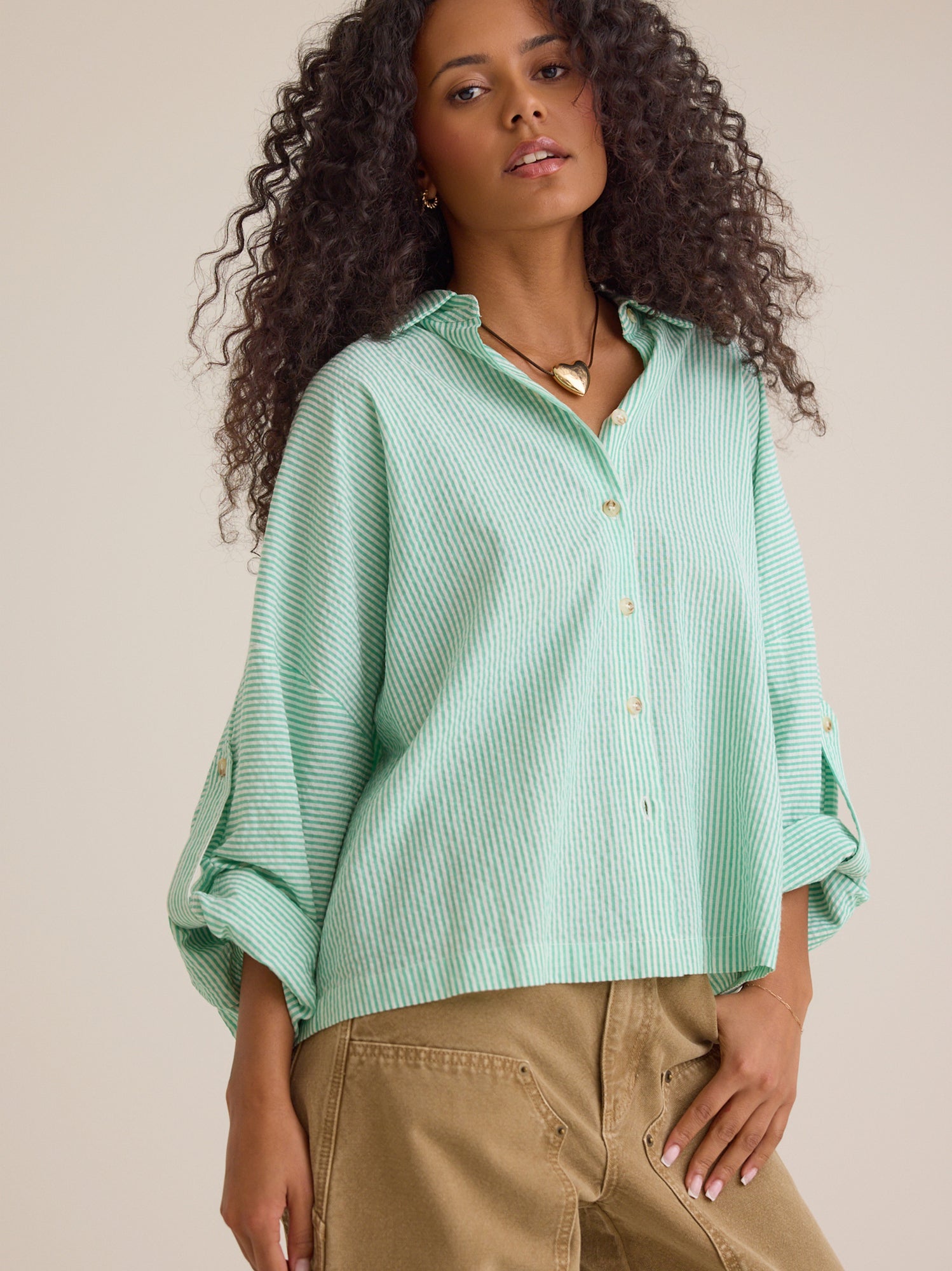 Lillian Button Up Top