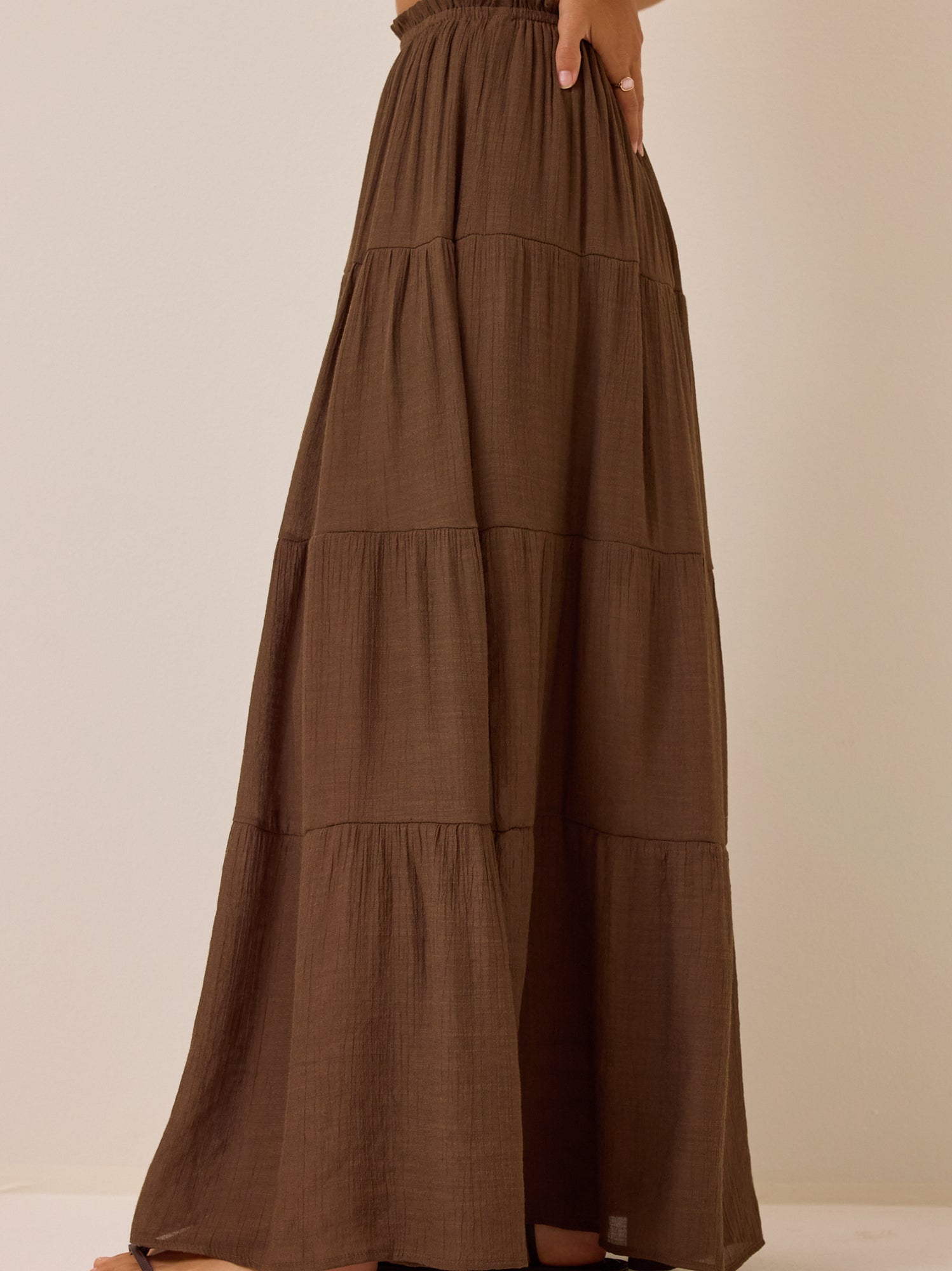 Tate Tiered Flowy Maxi Skirt