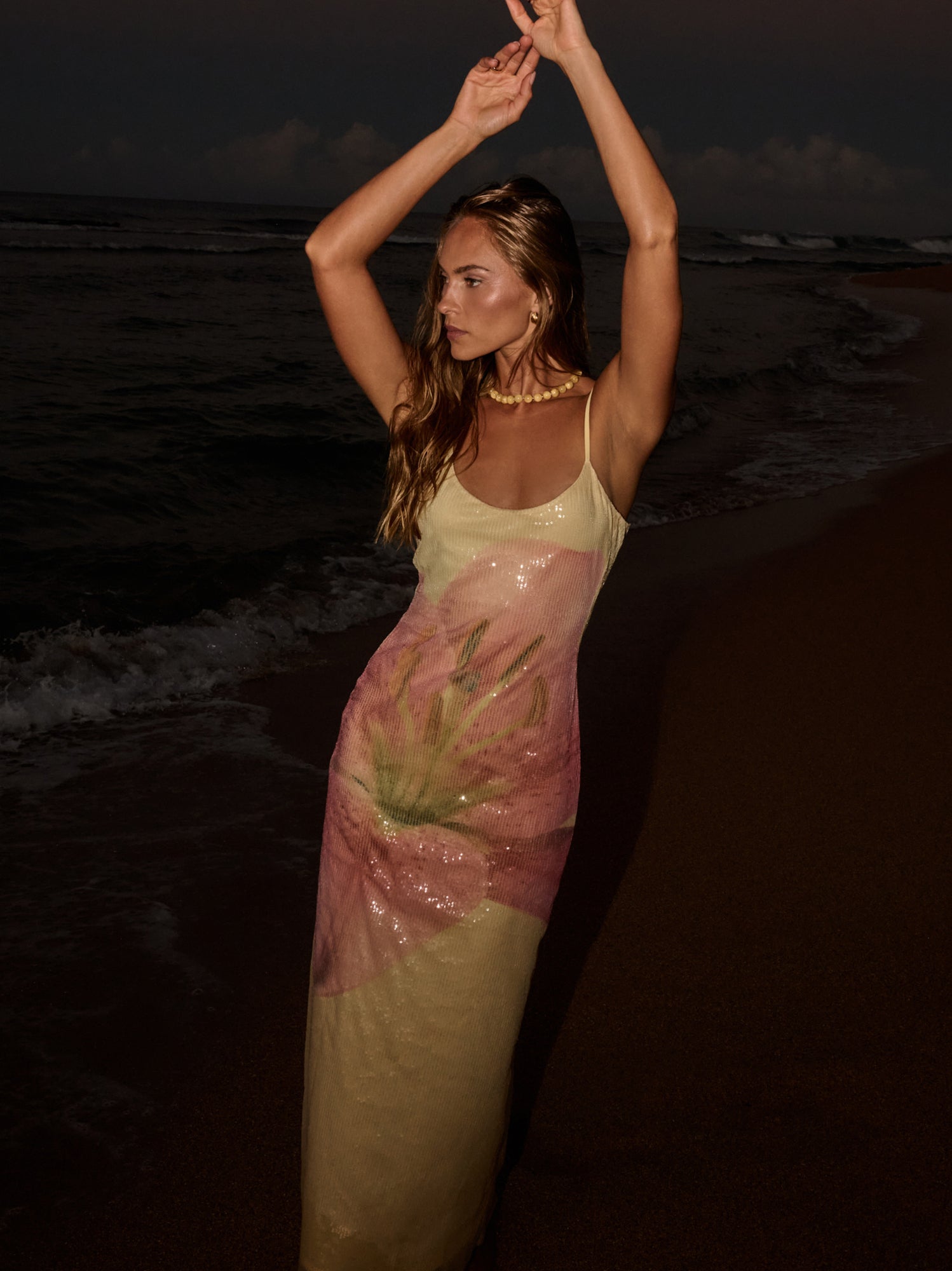 Romie Sequin Maxi Dress