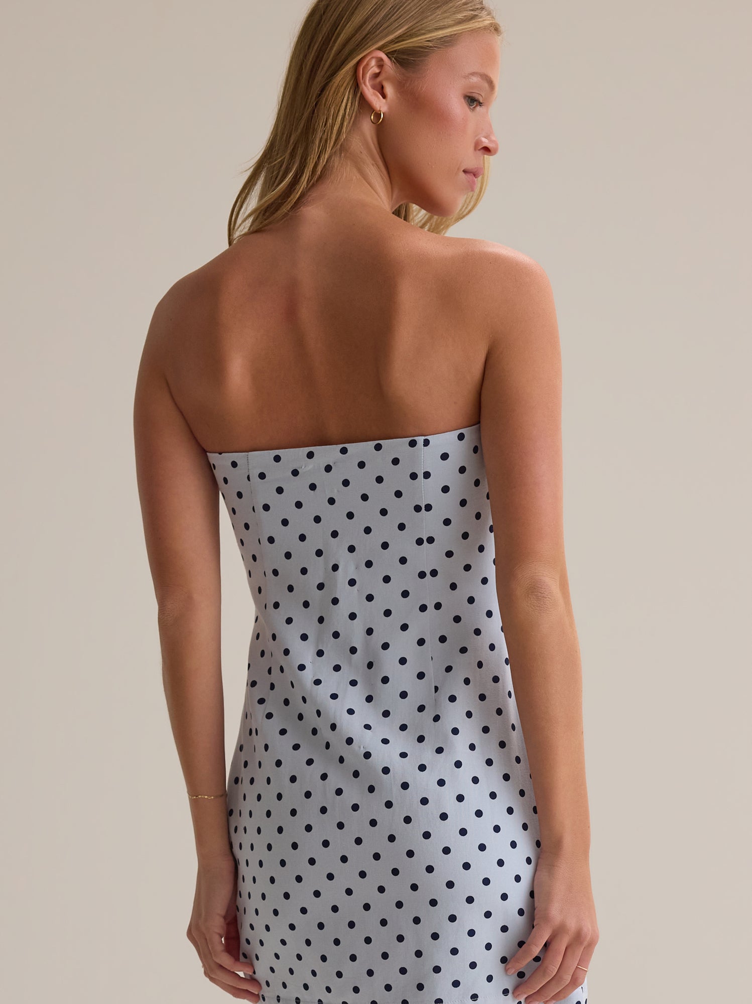 Taylia Polka Dot Mini Dress