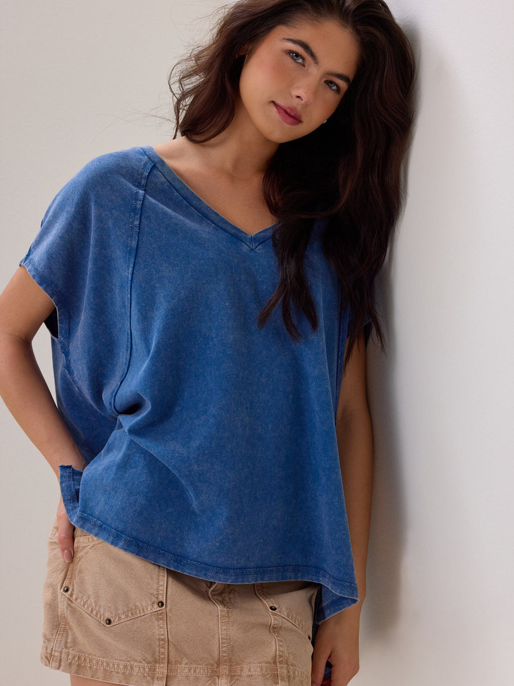 Rane Oversized V-Neck Tee