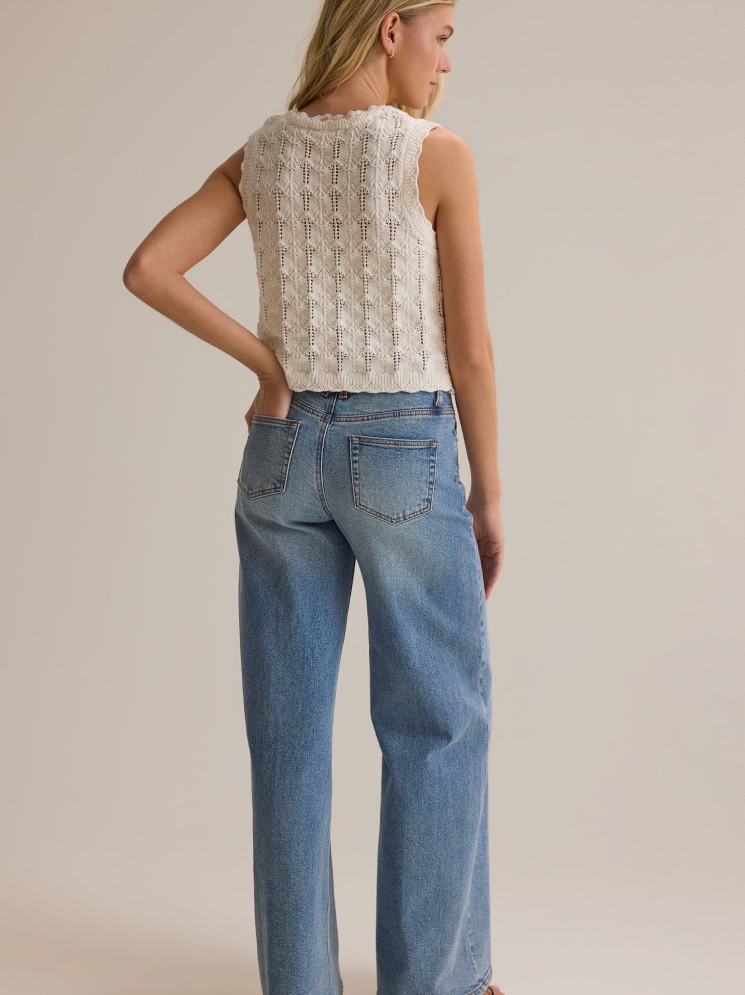 Rumi Lace Trim Vest