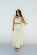 Golden Tides Midi Dress Yellow