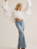Conya Flowy Ruffle Top