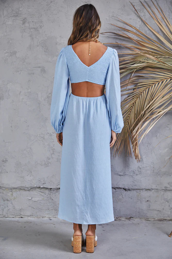 Rhythm Time Maxi Dress Blue