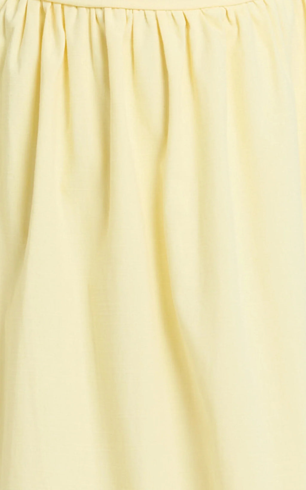 Polly Midi Dress - Strapless Ruched Dress in Lemon