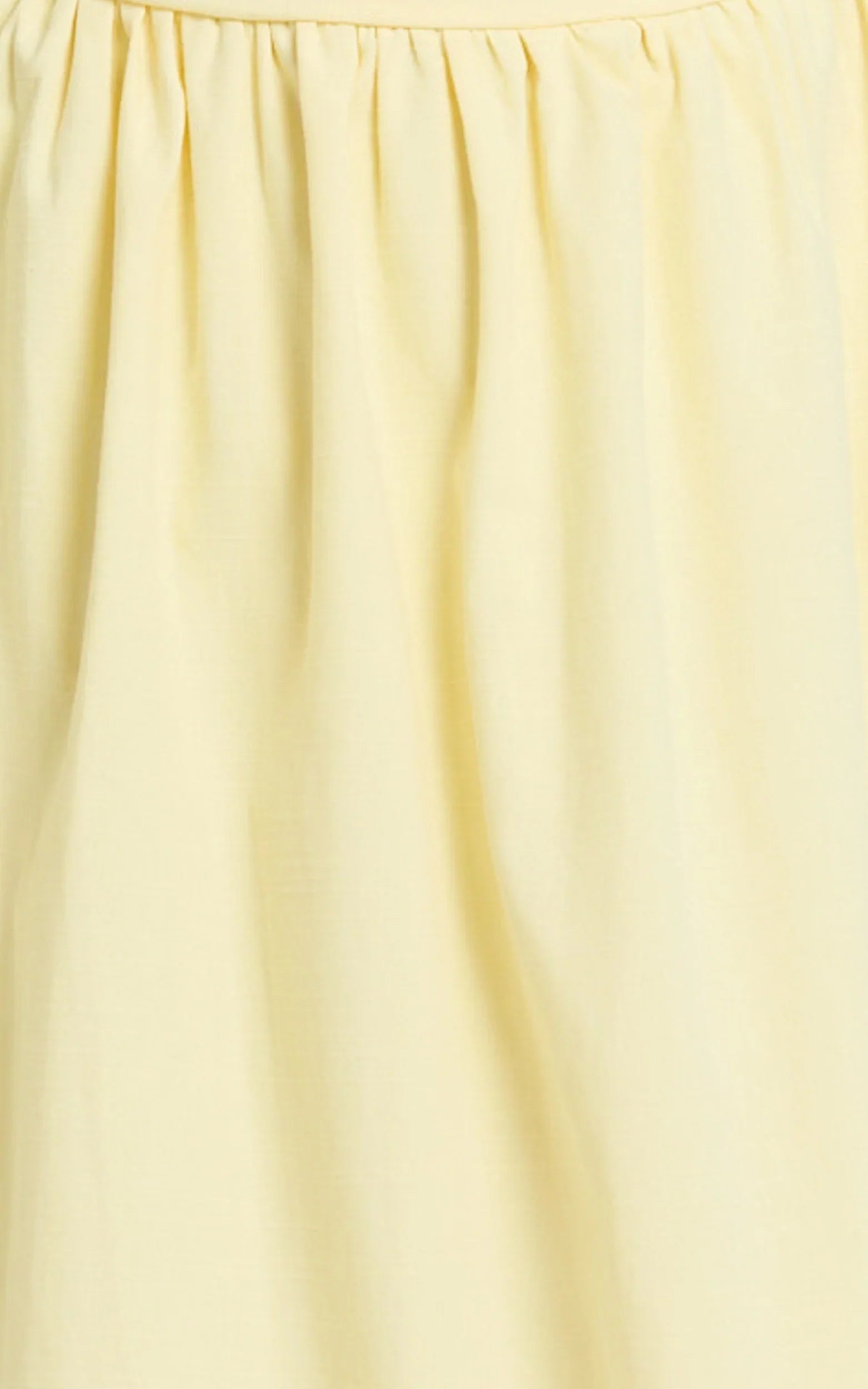 Polly Midi Dress - Strapless Ruched Dress in Lemon