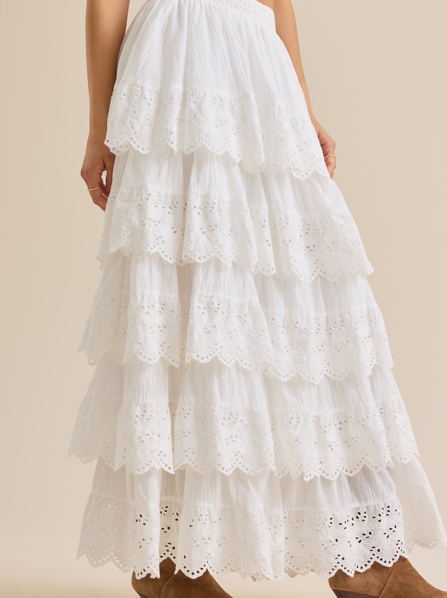 Dara Crochet Midi Skirt