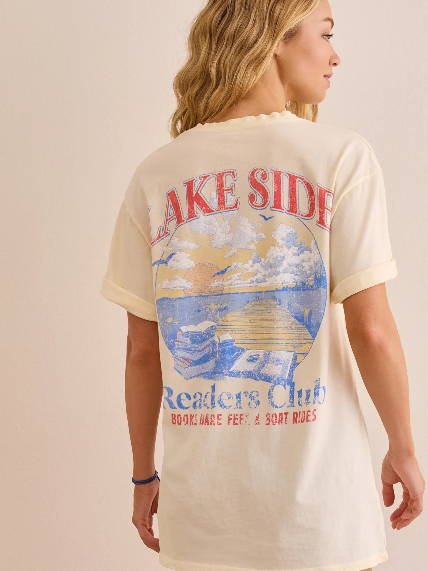 Lake Side Readers Oversized Graphic Tee