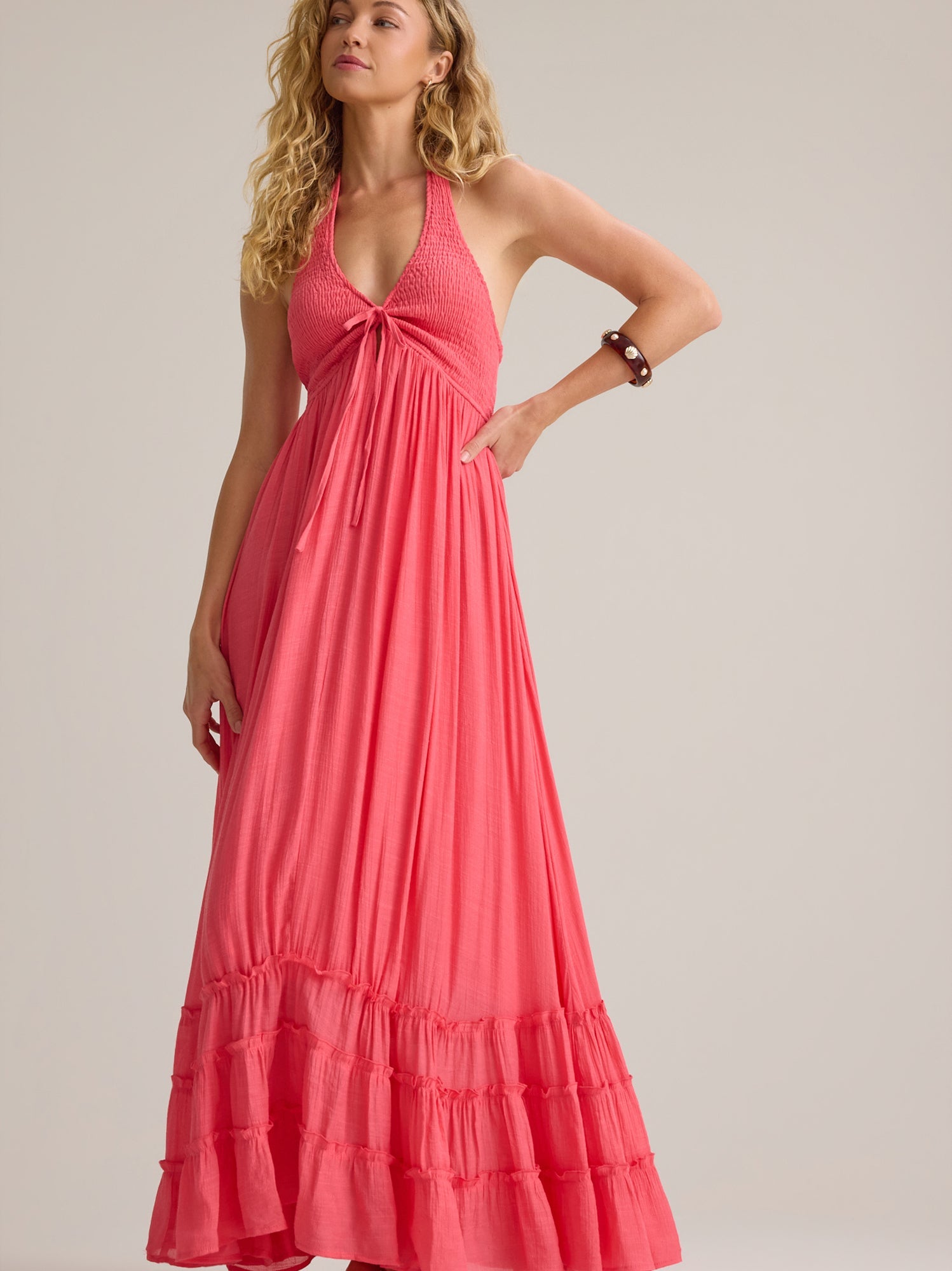 August Halter Maxi Dress