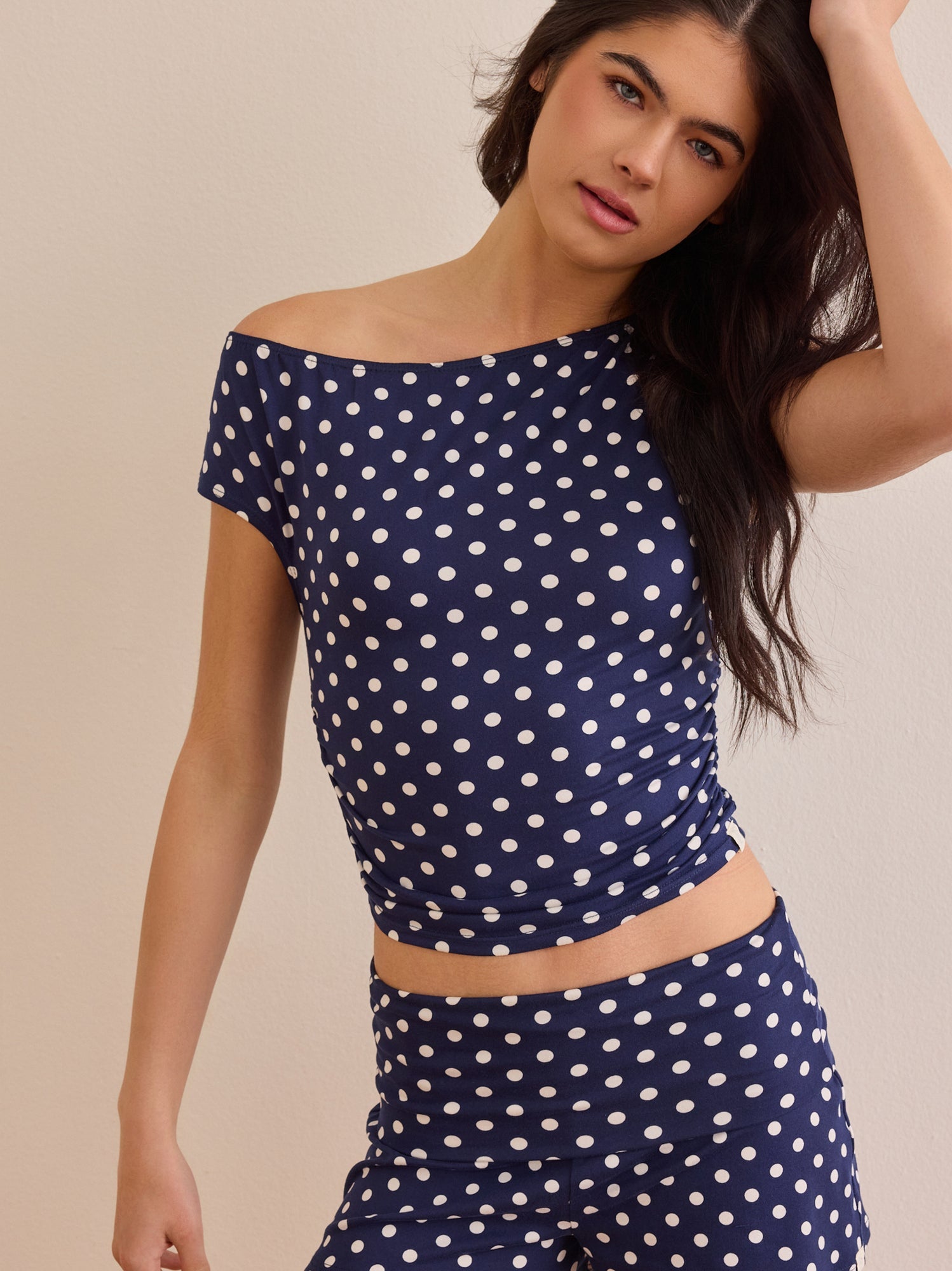 Fast Lane Polka Dot Top