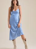 Eva Satin Midi Dress