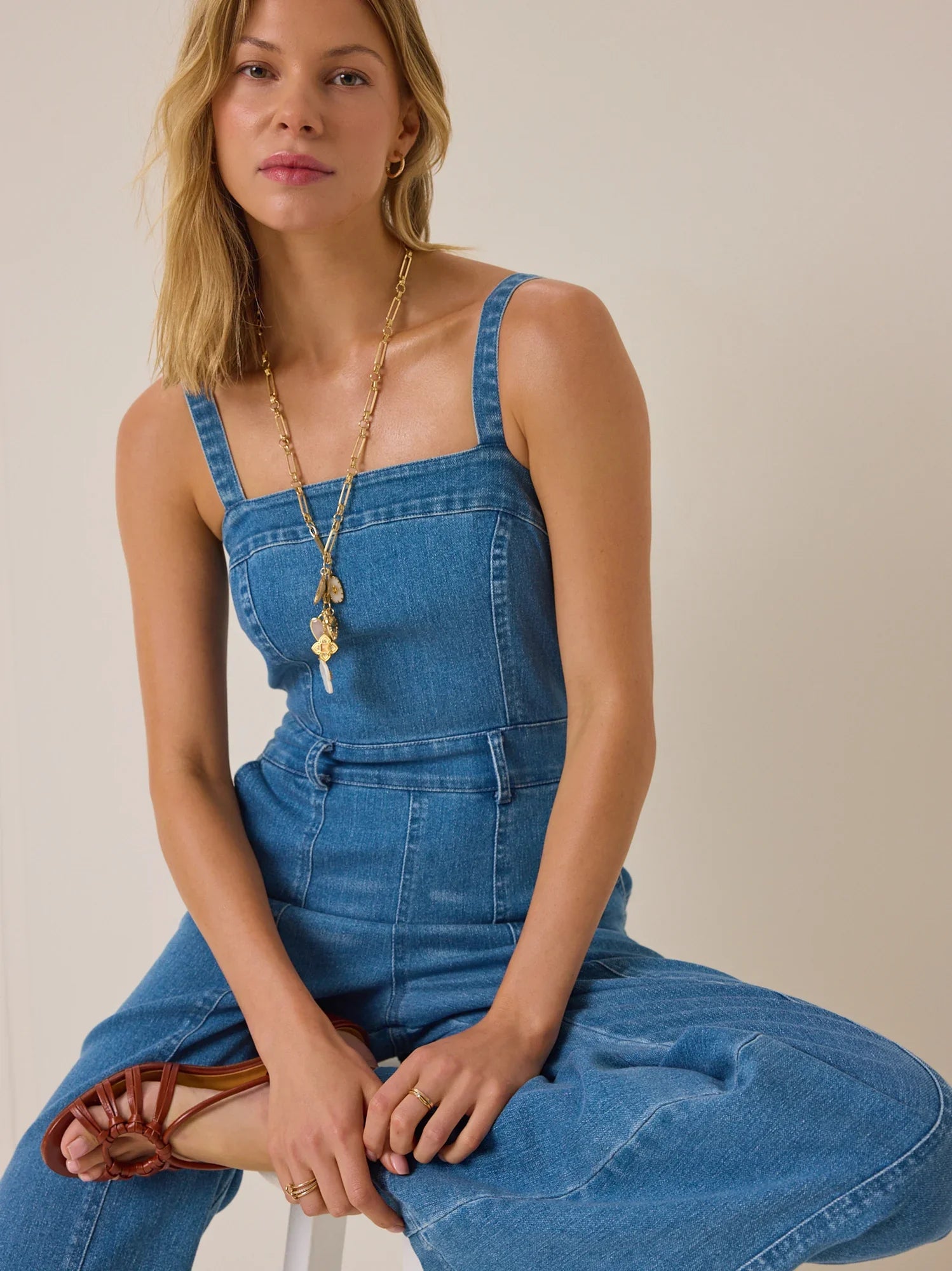 Aveline Denim Jumpsuit
