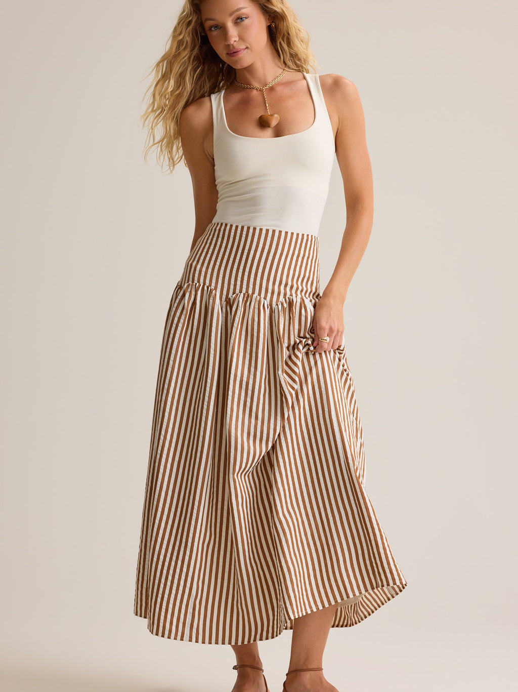Clover Drop Waist Skirt
