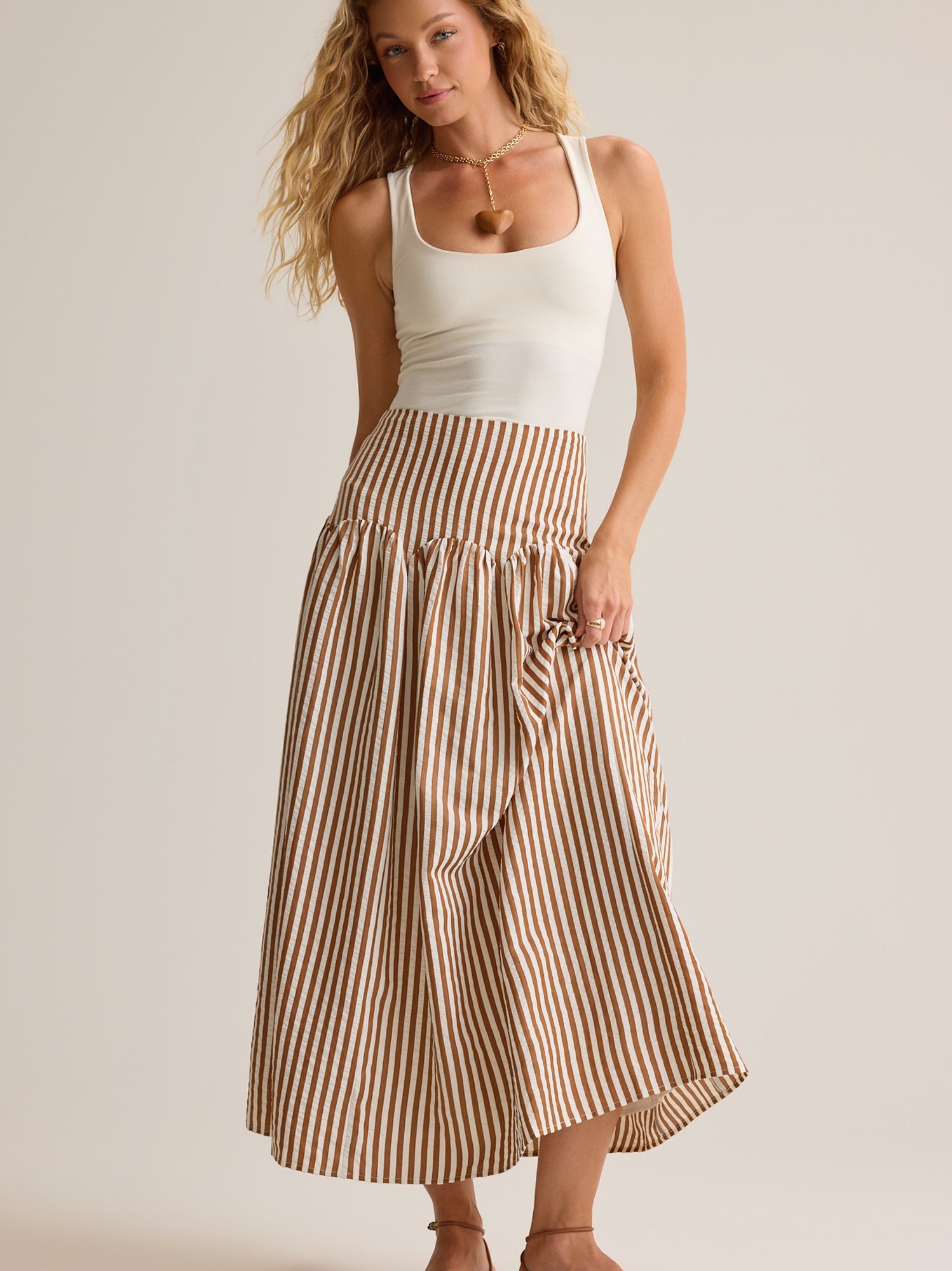 Clover Drop Waist Skirt