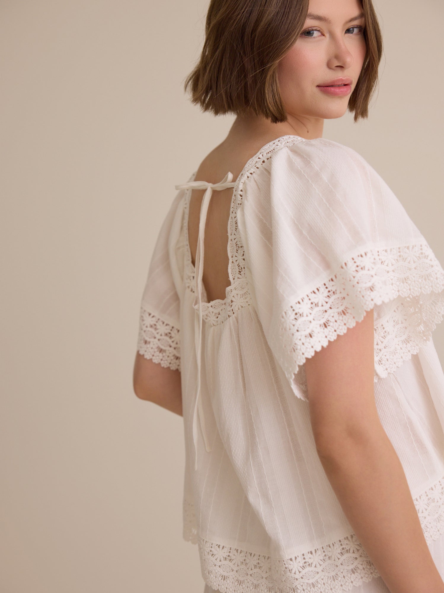 Isolde Lace Baby Doll Top