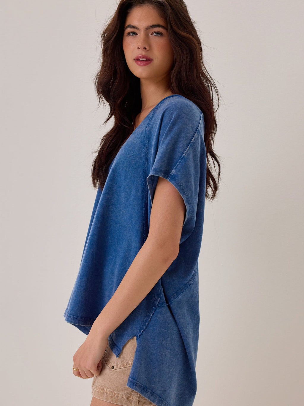 Rane Oversized V-Neck Tee