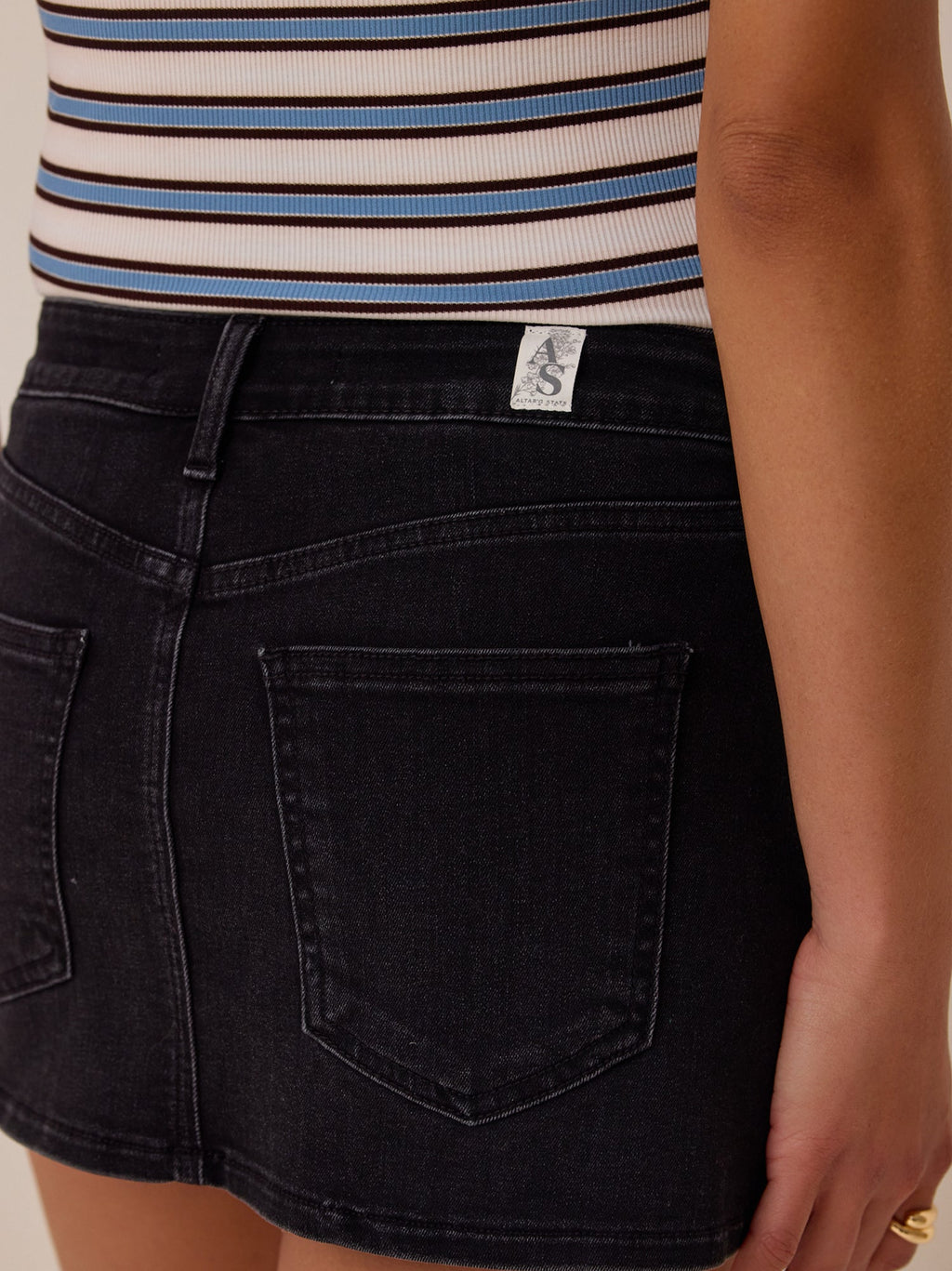 Alena Denim Mini Skort