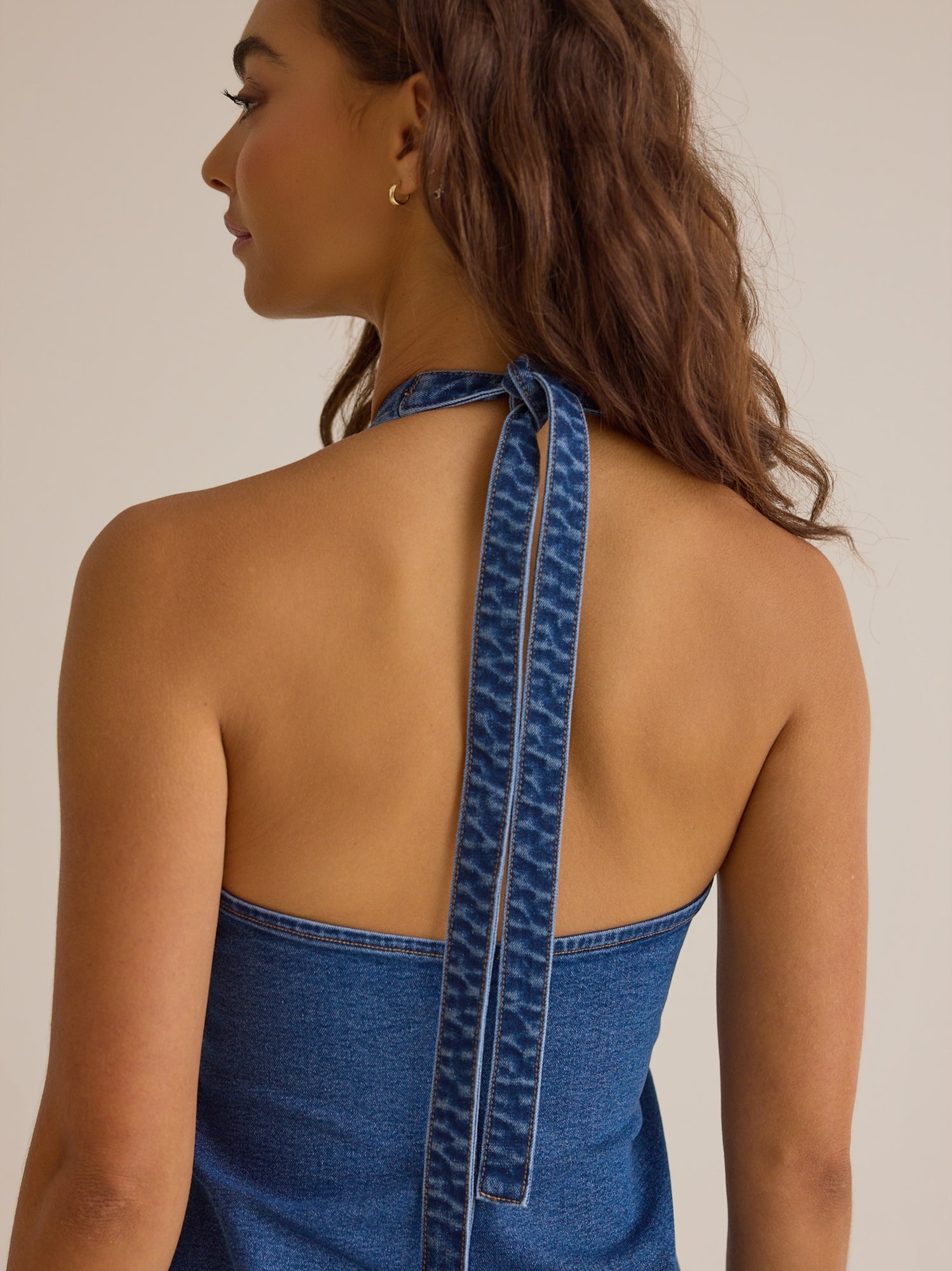 Jill Halter Button-Up Mini Dress