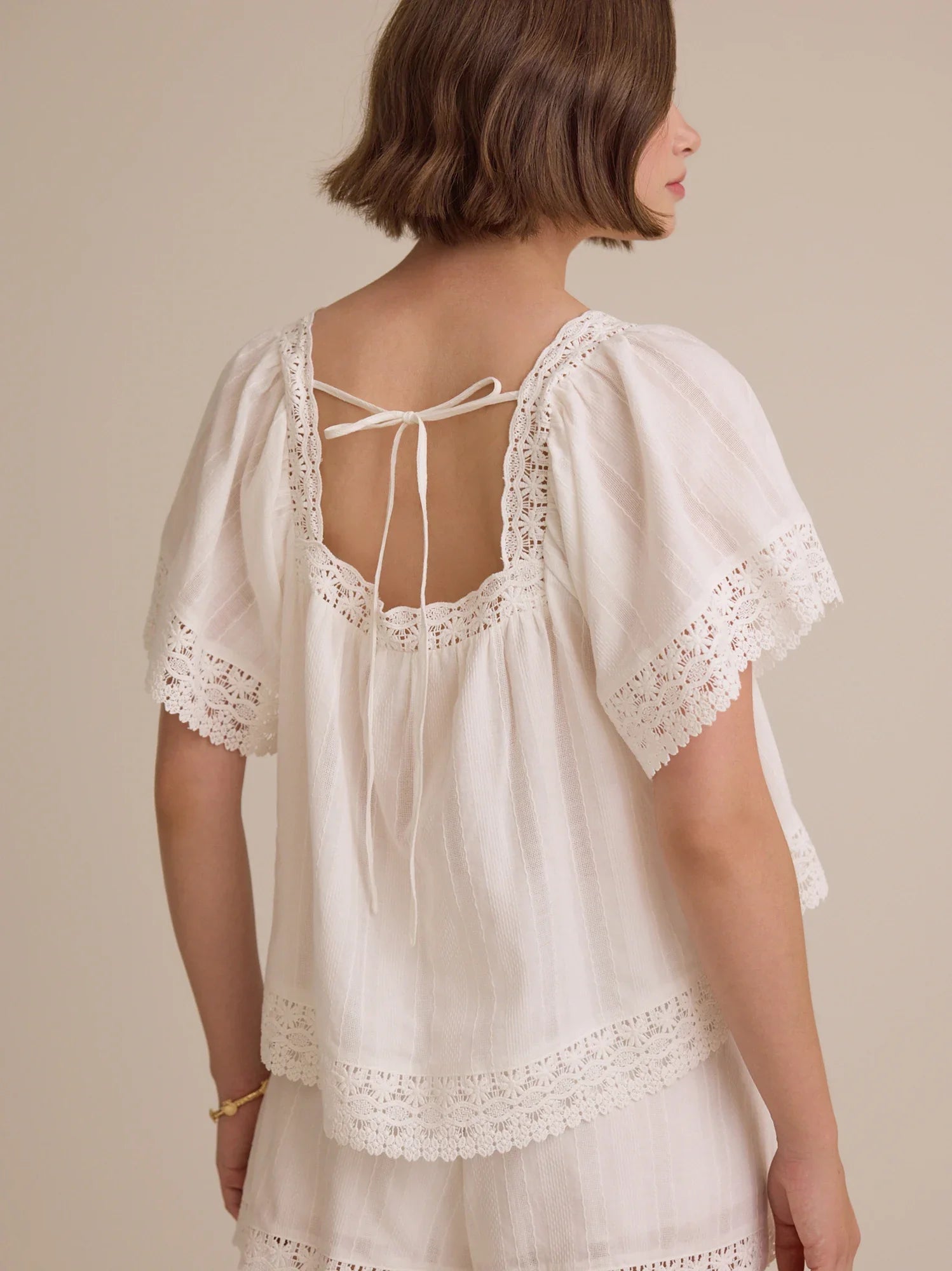Isolde Lace Baby Doll Top