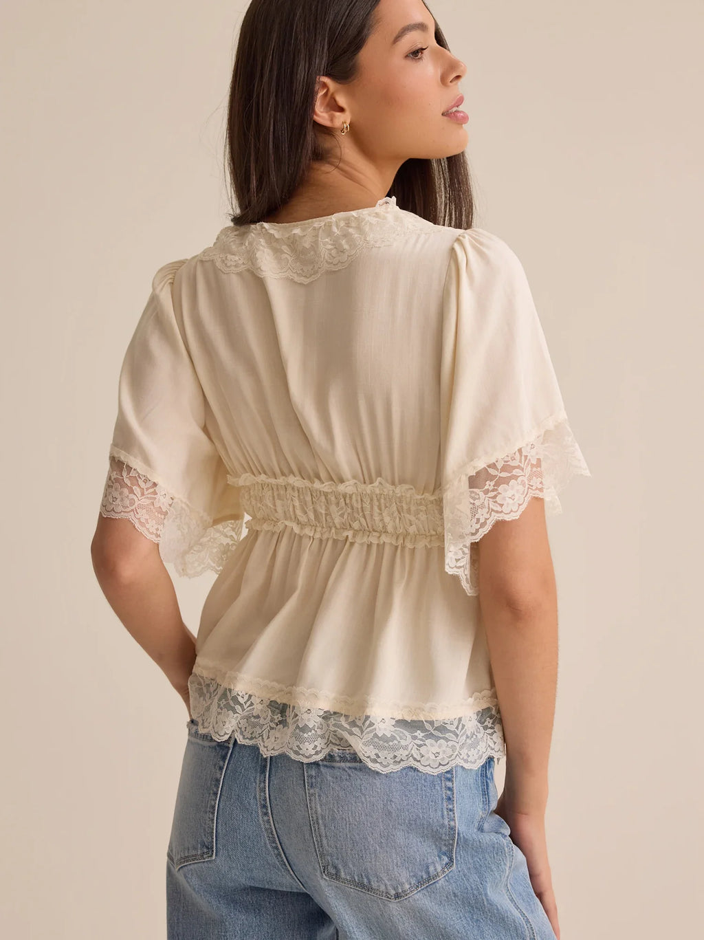 Evanelle Lace Babydoll Top