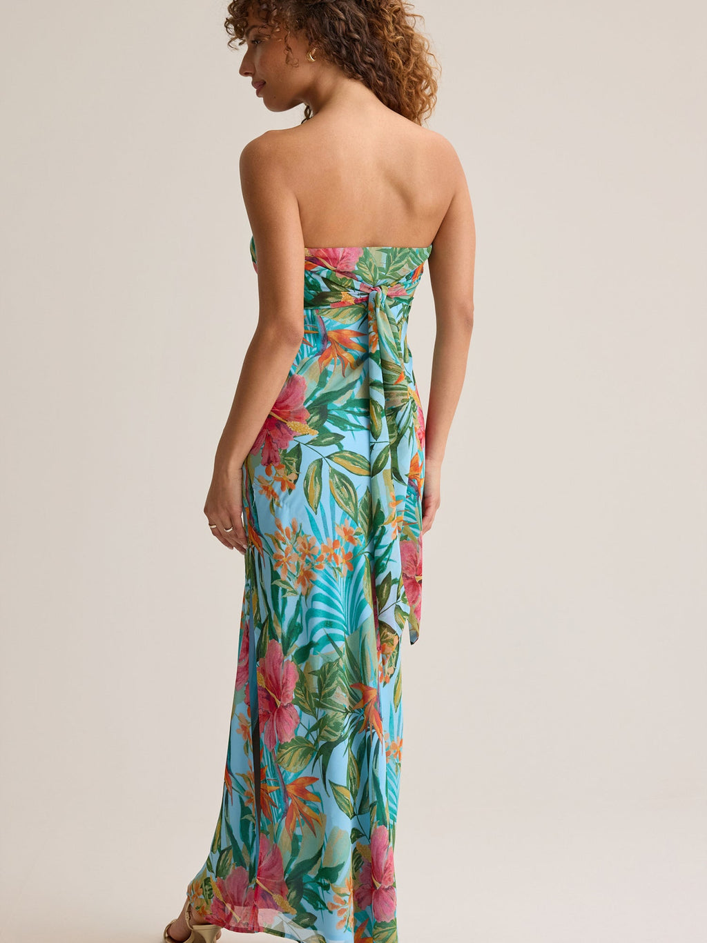 Hadley Tropical Print Maxi Dress