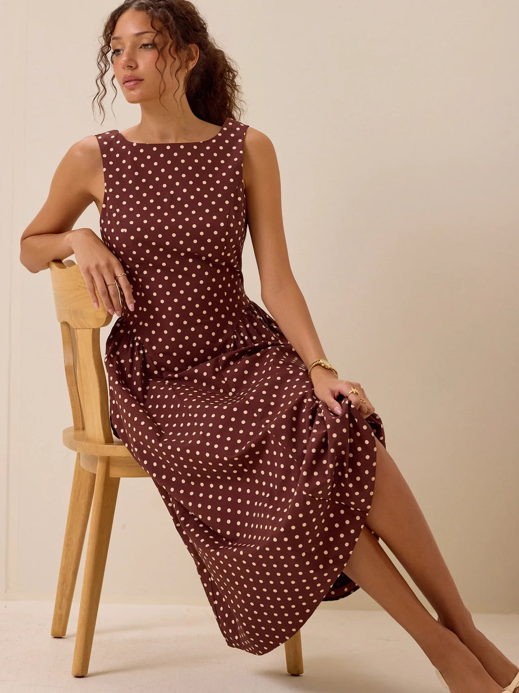 Cosette Square Neck Maxi Dress