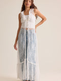 Estelle Lace Tie-Front Kimono