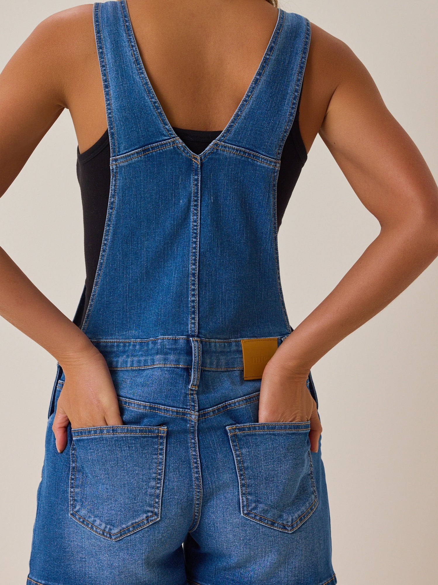 Lenny Denim Shortalls