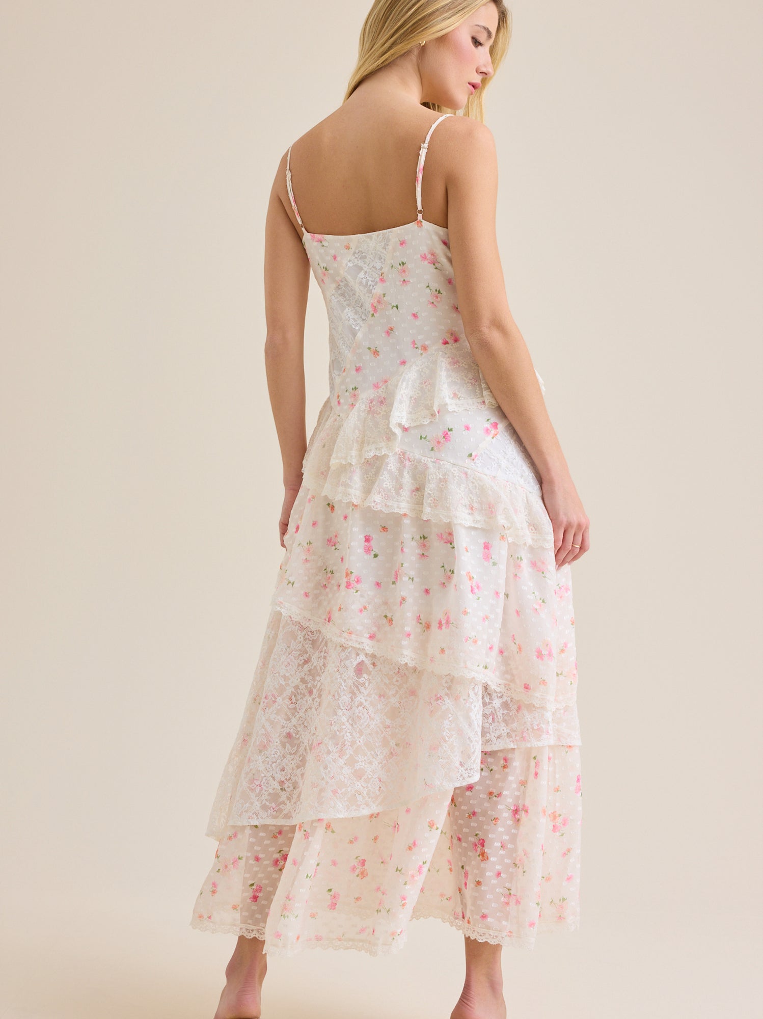 Alicia Floral Lace Maxi Dress