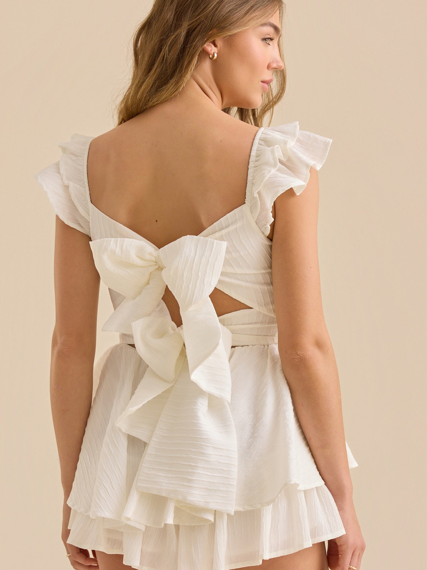Lola Ribbed Crossover Romper