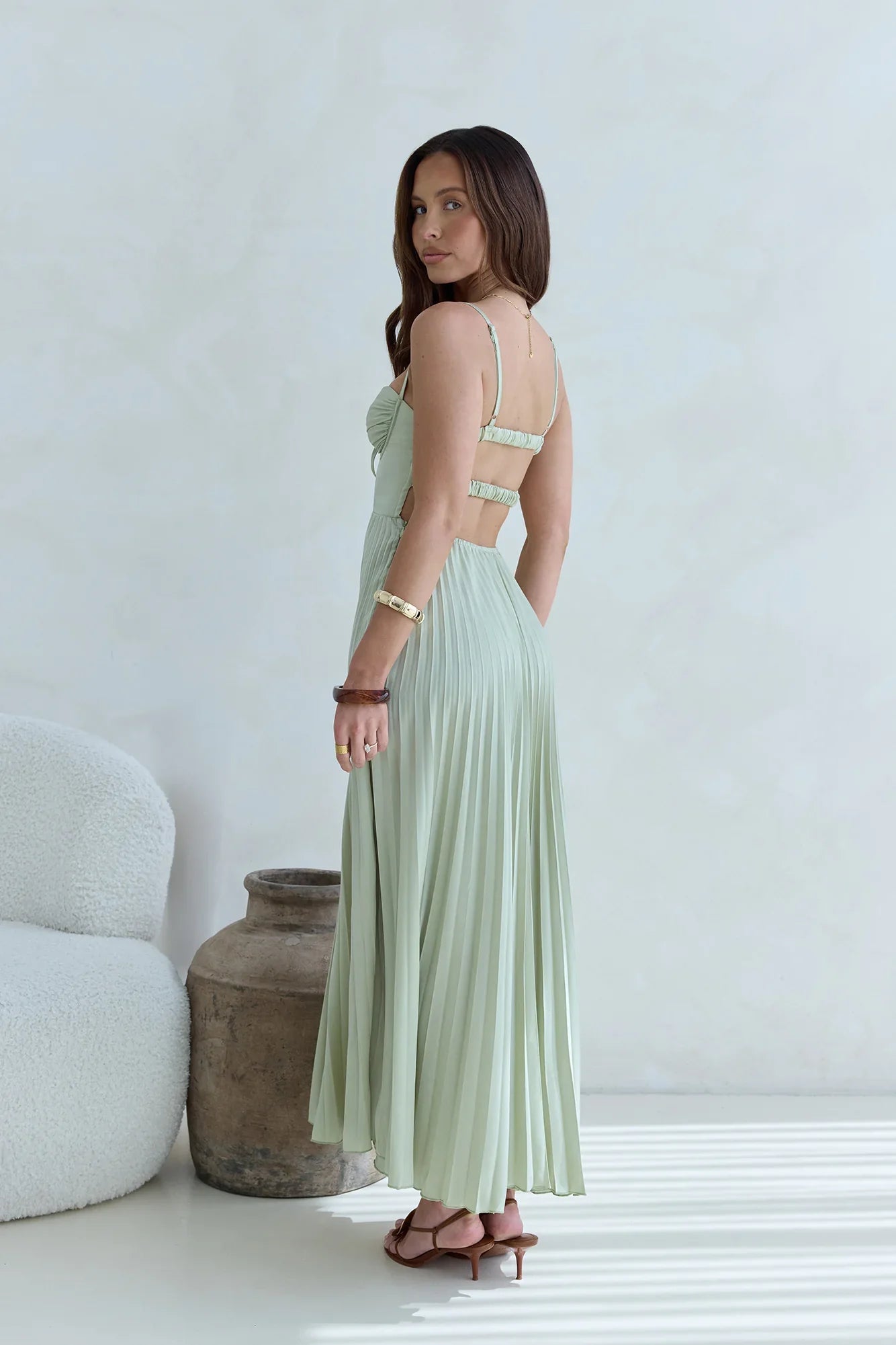 Del Mar Maxi Dress Green