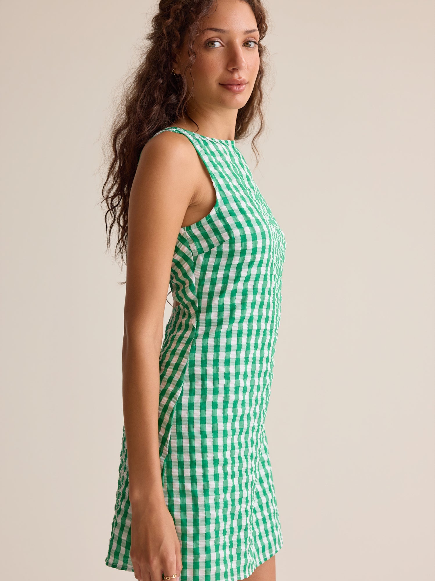 Brinley Gingham Mini Dress