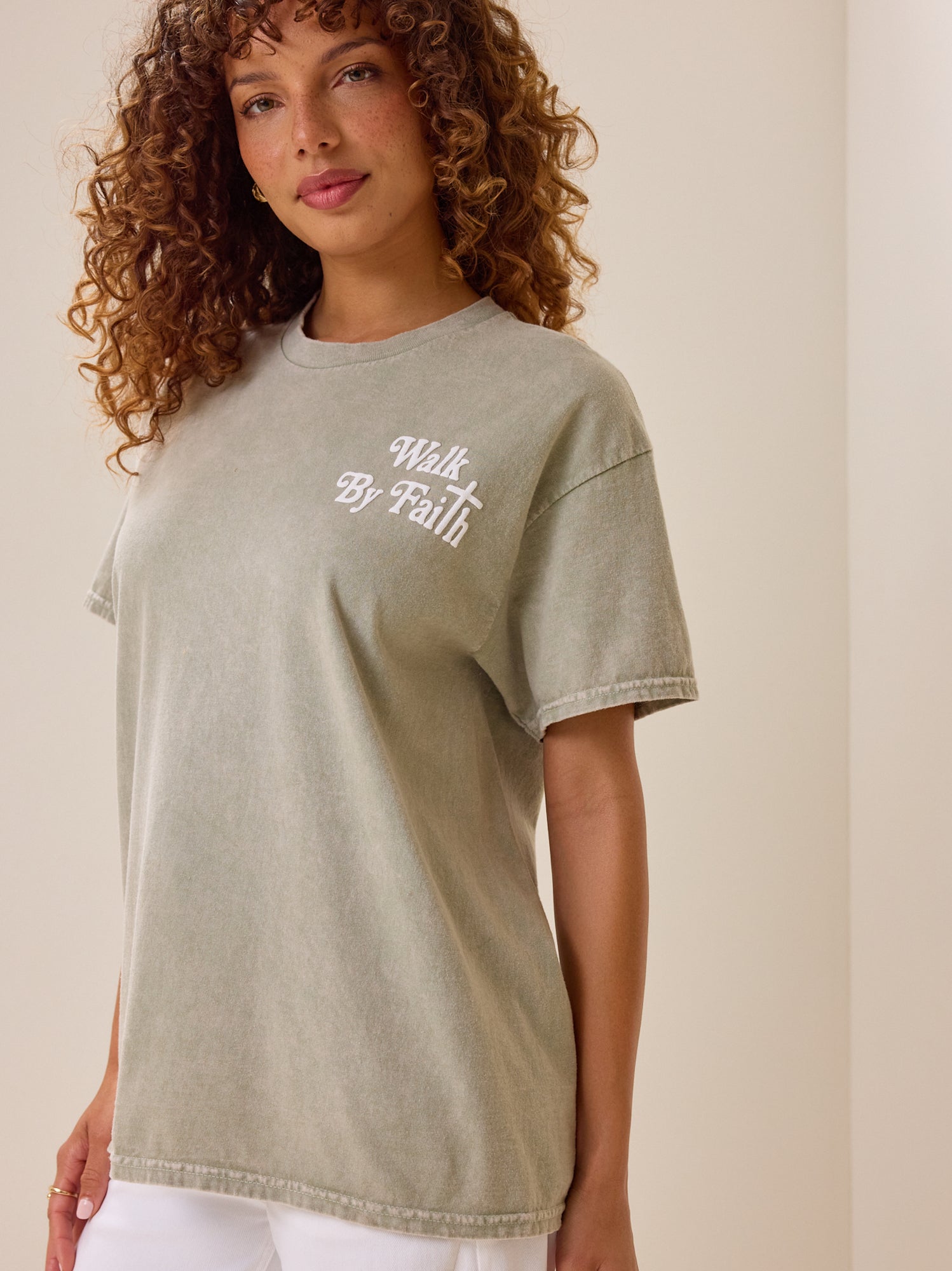 Walk By Faith Oversized Tee