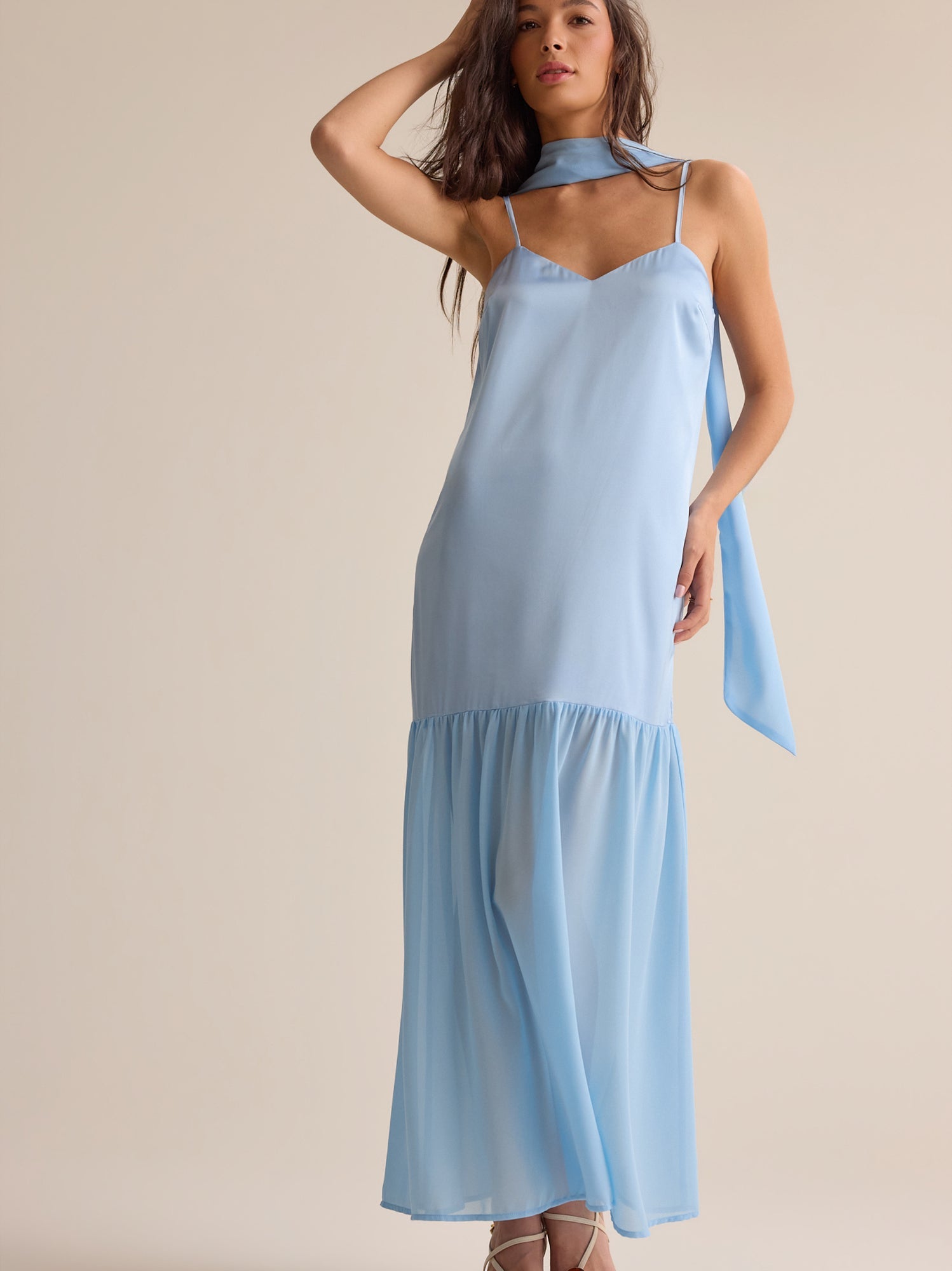 Alessa Scarf Maxi Dress
